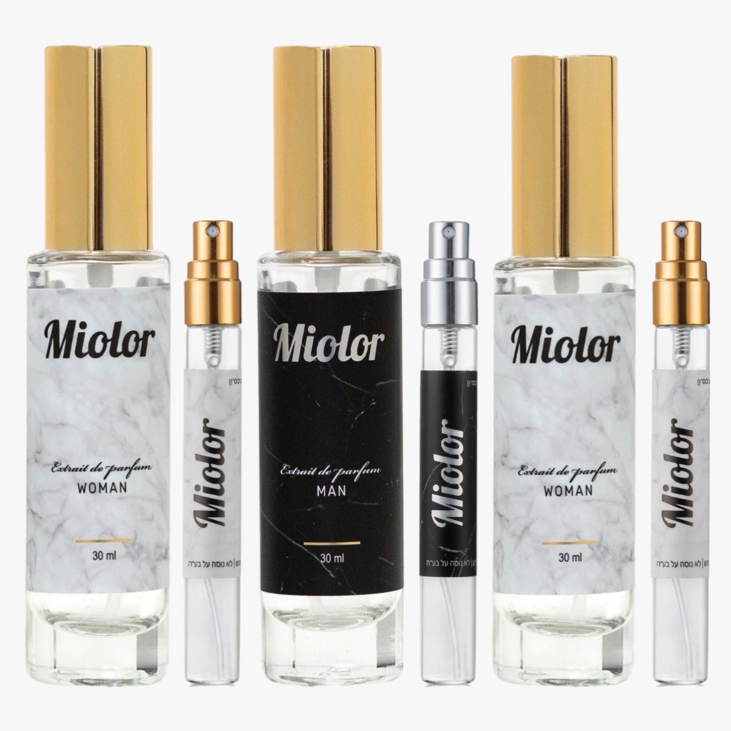 מארז גולד - 6 בשמים + דוגמית מתנה